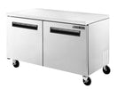 Maxx Cold MXCR60UHC X - Series Double Door Undercounter Refrigerator, 60.3"W, 15.5 cu. ft. Storage Capacity, in Stainless Steel - TheChefStore.Com