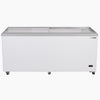 Maxx Cold MXF71F X - Series Sliding Glass Top Mobile Ice Cream Display Freezer, 71"W, 16 cu. ft. Storage Capacity, in White - TheChefStore.Com