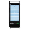 Maxx Cold MXM1 - 12FBHC X - Series Single Glass Door Merchandiser Freezer, Free Standing, 25"W, 12 cu. ft. Storage Capacity, in Black - TheChefStore.Com