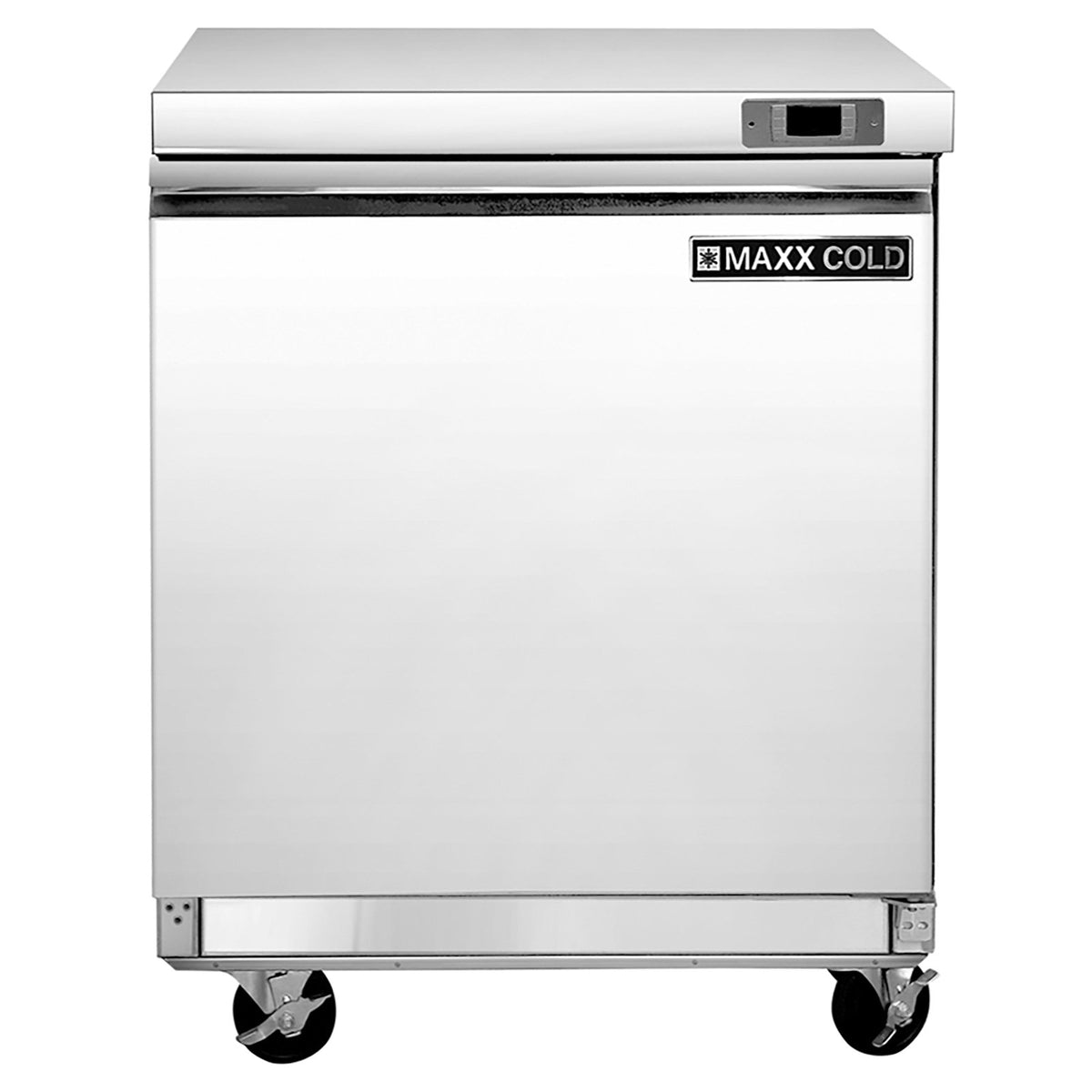 Maxx Cold MXSR29UHC Single Undercounter Refrigerator, 29" W, 6.7 cu. ft Storage Capacity, in Stainless Steel - TheChefStore.Com