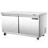 Maxx Cold MXSR60UHC Double Door Undercounter Refrigerator, 61"W, 14.1 cu. ft. Storage Capacity, in Stainless Steel - TheChefStore.Com