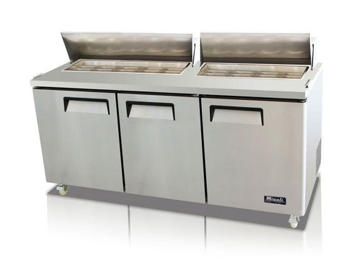 Migali C - SP72 - 18 - HC 72" 18 Pan, Sandwich Prep Table, Competitor Series