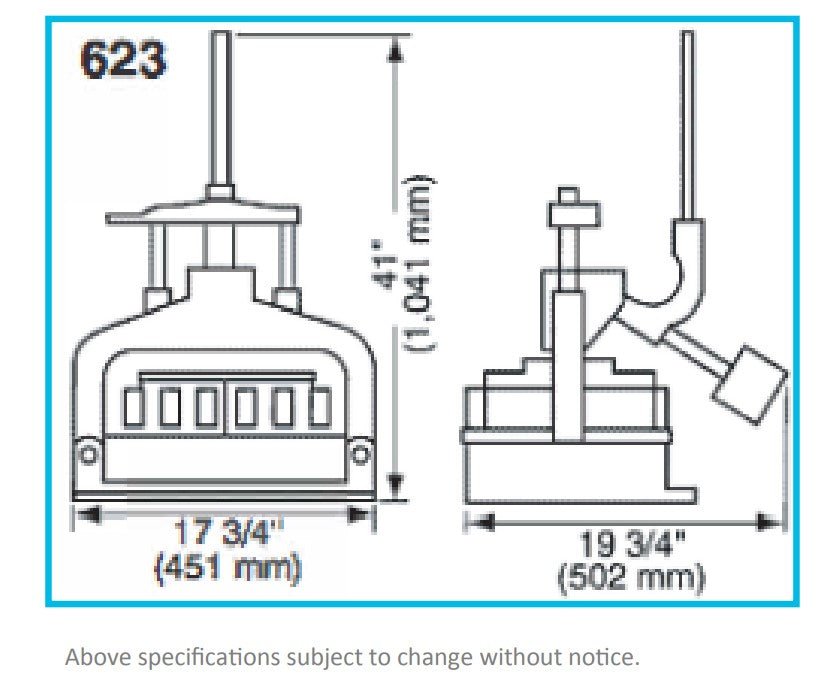 Oliver 623 - N 36 Part Manual Bun Divider - TheChefStore.Com