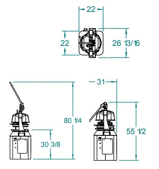 Oliver 625 - NP Semi Automatic Dough Divider and Rounder with removable dividing heads