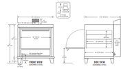 Peerless C131B Single Door Four Shelves Gas Bake Oven - TheChefStore.Com