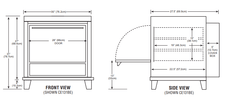 Peerless C131BE Single - Door Three Shelves Electric Bake Oven - TheChefStore.Com