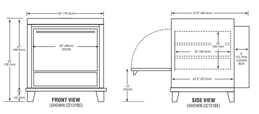 Peerless C131BE Single - Door Three Shelves Electric Bake Oven