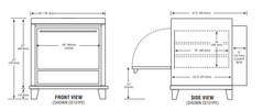 Peerless CE131PE One Door Three Shelves Electric Pizza Oven - TheChefStore.Com