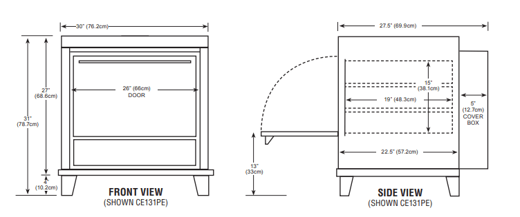 Peerless CE131PE One Door Three Shelves Electric Pizza Oven - TheChefStore.Com