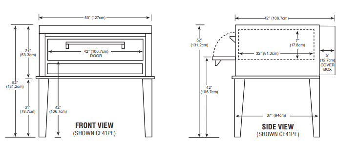 Peerless CE41PE Single Deck Electric Pizza Oven - TheChefStore.Com