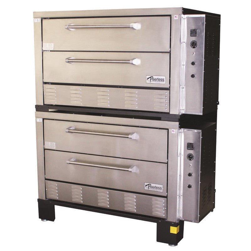 Peerless CE61PESC Two Twin Deck Electric Pizza Oven - TheChefStore.Com