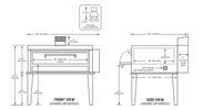 Peerless CW100PESC Single Deck Electronic Gas Pizza Oven - TheChefStore.Com