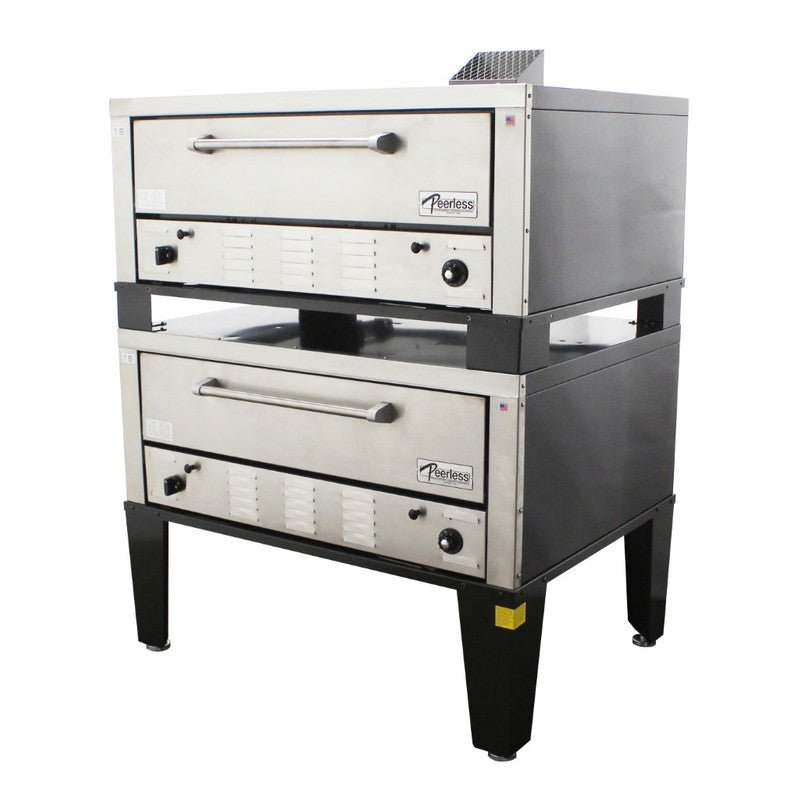 Peerless CW42P Two Single Deck Gas Pizza Oven - TheChefStore.Com