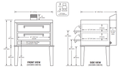 Peerless CW61B Twin Deck One Control Gas Bake Oven - TheChefStore.Com