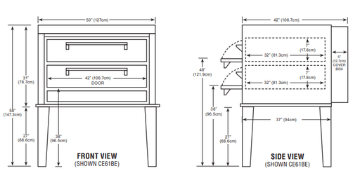 Peerless CW61BE Twin Deck One Control Electric Bake Oven - TheChefStore.Com