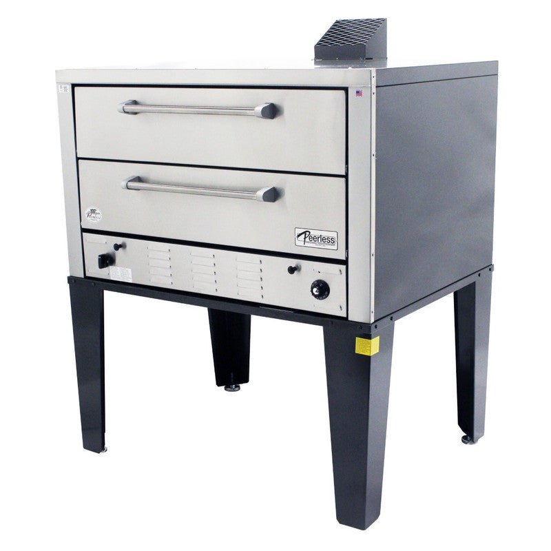 Peerless CW61P Twin Deck Gas Pizza Oven - TheChefStore.Com