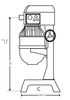 Precision Hub - 50 50 Quart Planetary MIxer, 3 Speed, Heavy Duty 2 HP Motor, Single Phase - TheChefStore.Com