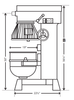 Precision V - 60.3 60 - Quart Planetary Mixer, 3 Speed, Heavy Duty 2 HP Motor, 3 Phase - TheChefStore.Com