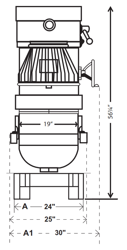 Precision V - 60.3 60 - Quart Planetary Mixer, 3 Speed, Heavy Duty 2 HP Motor, 3 Phase - TheChefStore.Com