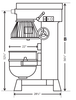 Precision V - 80.1 80 Quart Planetary Mixer, 3 Speed, Heavy Duty 4 HP Motor, Single Phase - TheChefStore.Com