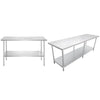 Prepline PWTG - 3060 30"X60"X34"H Stainless Steel Worktable, 18 Gauge 430 SS with Undershelf - TheChefStore.Com