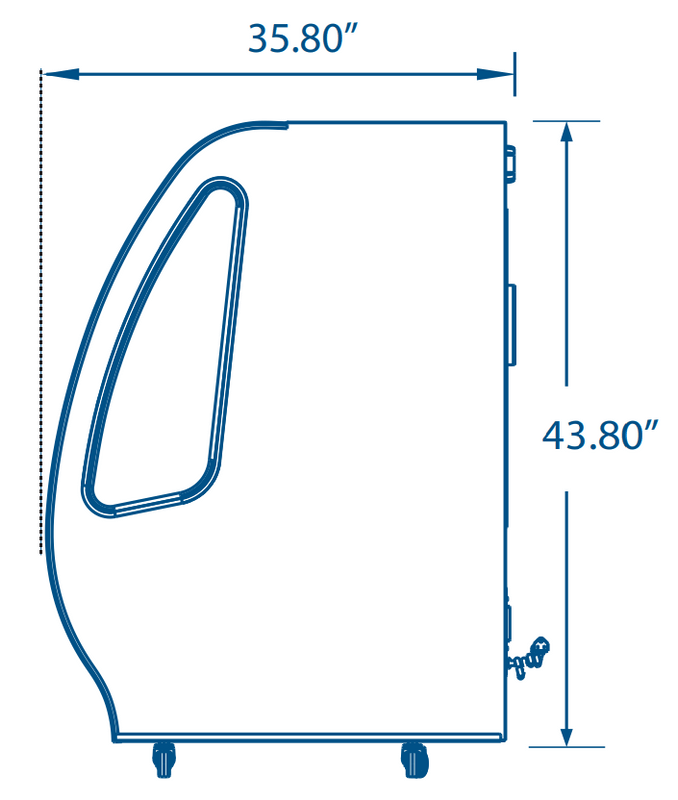 Pro - kold DDC - 40 40″ Curved Glass Deli Display Case, Black Exterior, Stainless Steel Worktop - TheChefStore.Com