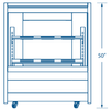 Pro - kold DDC - 40 40″ Curved Glass Deli Display Case, Stainless Steel Exterior, Stainless Steel Worktop - TheChefStore.Com