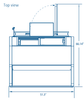 Pro - kold MCRU - 52 - W 51" Curved Glass Refrigerated Meat Case, Remote - TheChefStore.Com