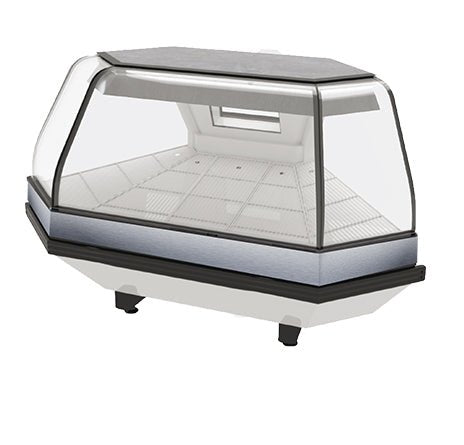 Pro - kold MCRU - 52 - WC 90 Degree Corner Connection Unit for Curved Glass Refrigerated Meat Case - TheChefStore.Com