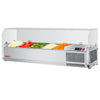 Turbo Air CTST - 1200G - N 47" Counter Top Refrigerated Salad Prep Table, Clear hood - TheChefStore.Com