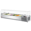 Turbo Air CTST - 1500G - N 59" Counter Top Refrigerated Salad Prep Table, Clear hood - TheChefStore.Com