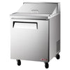 Turbo Air EST - 28 - N6 - V 1 Solid Door Refrigerated Sandwich Prep Table, 7 Cu. Ft. - TheChefStore.Com