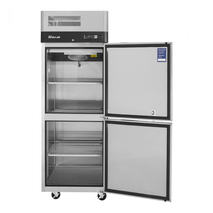 Turbo Air M3F24 - 2 - N 2 Solid Half - Door Top Mount Freezer, 21.5 Cu. Ft. - TheChefStore.Com