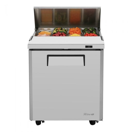 Turbo Air MST - 28 - N 1 Solid Door Refrigerated Sandwich Prep Table, 7 Cu. Ft. - TheChefStore.Com