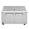 Turbo Air MST - 60 - 24 - N 2 Solid Door Mega Top Refrigerated Sandwich Prep Table, 19 Cu. Ft. - TheChefStore.Com