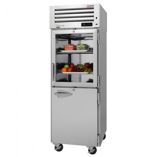 Turbo Air PRO - 26R - GSH - N 2 Glass and Solid Combi Half - Door, Top Mount Refrigerator, 25.1 Cu. Ft. - TheChefStore.Com