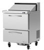 Turbo Air PST - 28 - D2 - N 2 Drawer Refrigerated Sandwich Prep Table - TheChefStore.Com