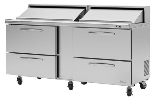 Turbo Air PST - 72 - D4 - N 4 Drawer Refrigerated Sandwich Prep Table - TheChefStore.Com