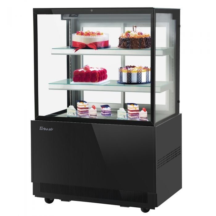 Turbo Air TBP36 - 54FN - W(B) 36" Refrigerated Bakery Display Case, 3 Tiers, Front Open, White or Black, 12.5 Cu. Ft. - TheChefStore.Com