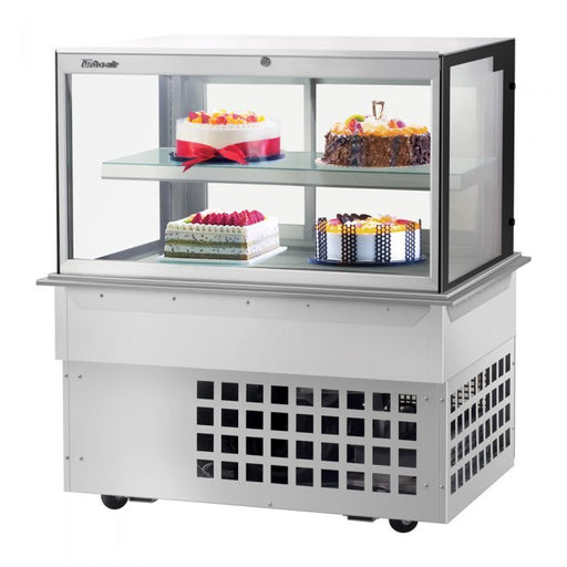 Turbo Air TBP48 - 46FDN 48" Refrigerated Bakery Display Case, 2 Tiers, Front Open, Drop - in - TheChefStore.Com