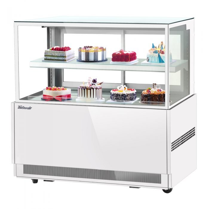 Turbo Air TBP60 - 46NN - W(B) 59" Refrigerated Bakery Display Case, 2 Tiers, White or Black, 15.7 Cu. Ft. - TheChefStore.Com