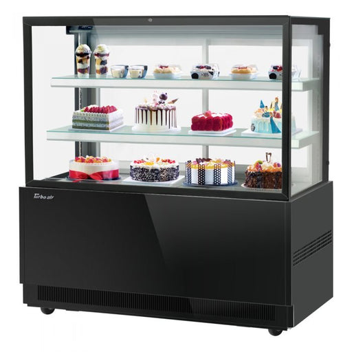 Turbo Air TBP60 - 54FN - W(B) 59" Refrigerated Bakery Display Case, 3 Tiers, Front Open, White or Black, 21.8 Cu. Ft.