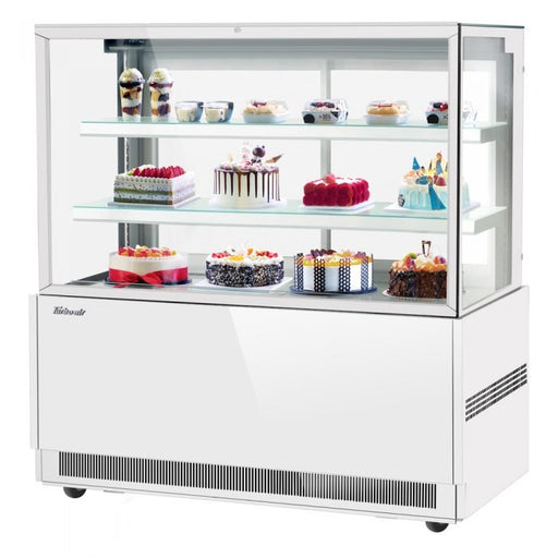 Turbo Air TBP60 - 54FN - W(B) 59" Refrigerated Bakery Display Case, 3 Tiers, Front Open, White or Black, 21.8 Cu. Ft.