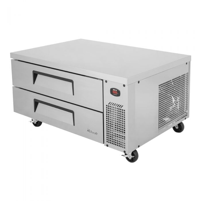 Turbo Air TCBE - 48SDR - N 2 Drawer 48" Stainless Steel Chef Base Refrigerator, Optional 6" Extended Top, 7.52 Cu. Ft. - TheChefStore.Com