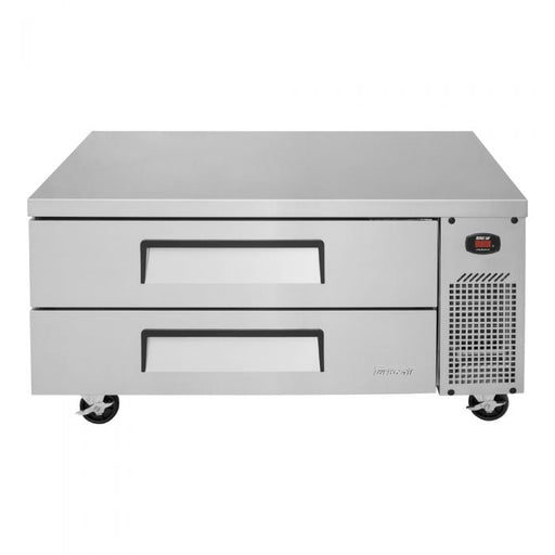 Turbo Air TCBE - 48SDR - N 2 Drawer 48" Stainless Steel Chef Base Refrigerator, Optional 6" Extended Top, 7.52 Cu. Ft. - TheChefStore.Com