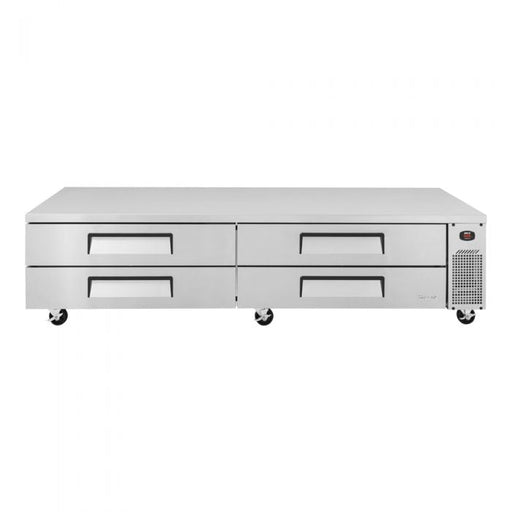 Turbo Air TCBE - 96SDR - N 4 Drawer 96" Stainless Steel Chef Base Refrigerator, 18.6 Cu. Ft. - TheChefStore.Com