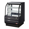 Turbo Air TCGB - 36DR - W(B) 36" Non - Refrigerated Bakery Case, White or Black, 11.8 Cu. Ft. - TheChefStore.Com