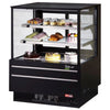 Turbo Air TCGB - 36UF - W(B) - N 36" Refrigerated Bakery Display Case, European Straight Front Glass, White or Black, 11.8 Cu. Ft. - TheChefStore.Com