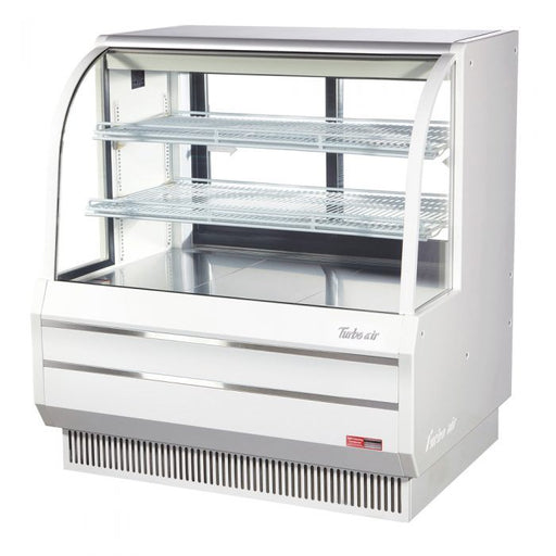 Turbo Air TCGB - 48DR - W(B) 48" Non - Refrigerated Bakery Case, White or Black, 15.6 Cu. Ft. - TheChefStore.Com