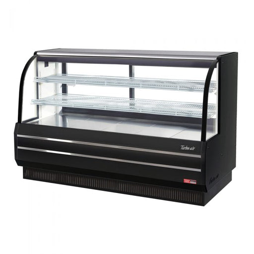 Turbo Air TCGB - 72DR - W(B) 72" Non - Refrigerated Bakery Case, White or Black, 23.2 Cu. Ft. - TheChefStore.Com